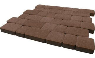  Тротуарная плитка Инсбрук Альт 40 мм Коричневый: внешний вид